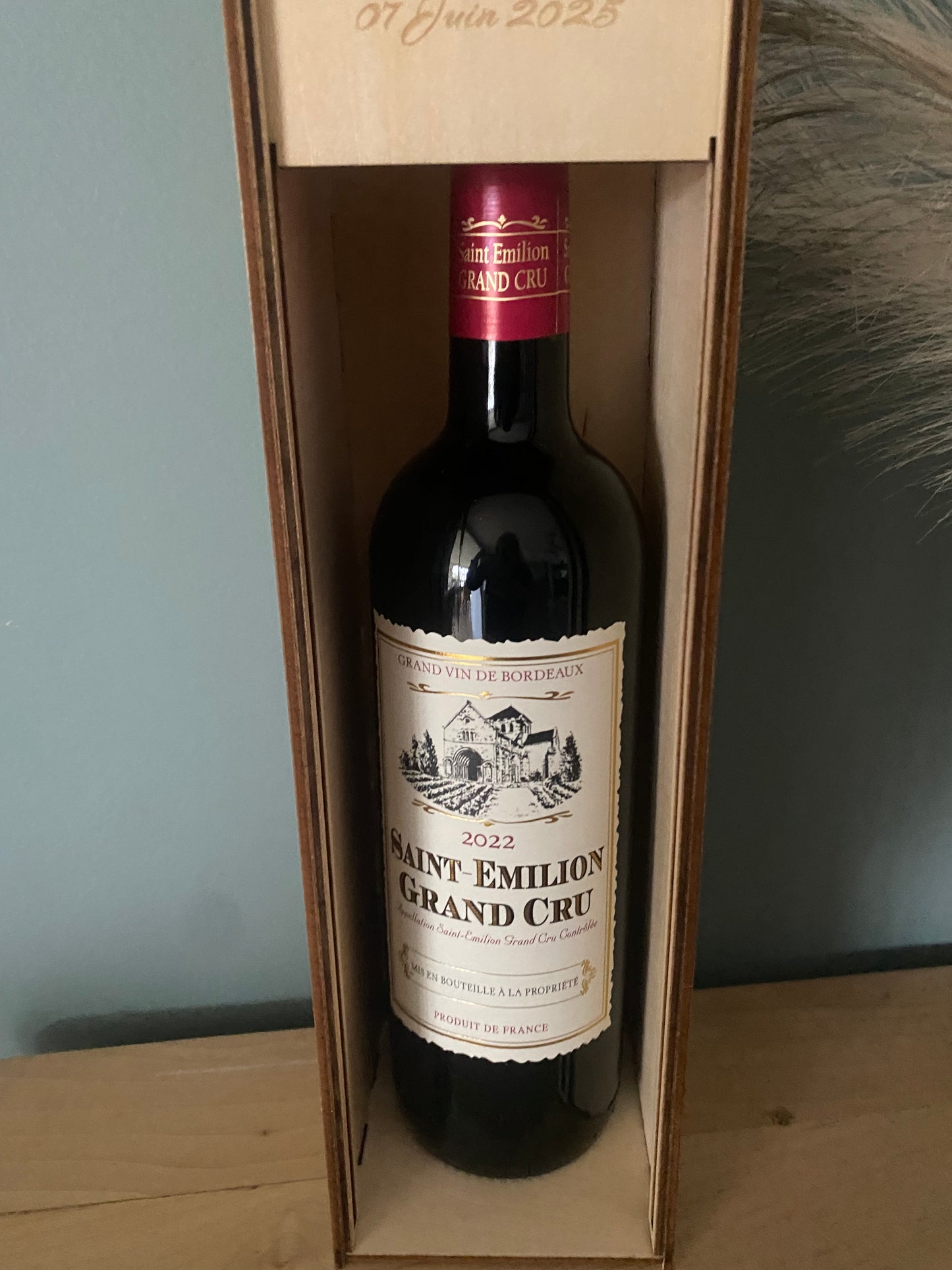 Boite personnalisée pour bouteille de vin