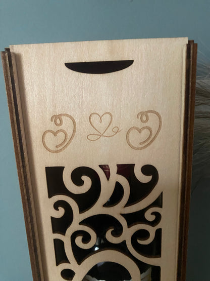 Boite personnalisée pour bouteille de vin